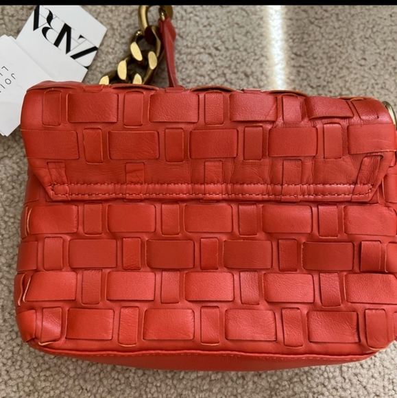 Zara leather chain shoulder bag - Picture 2 of 9